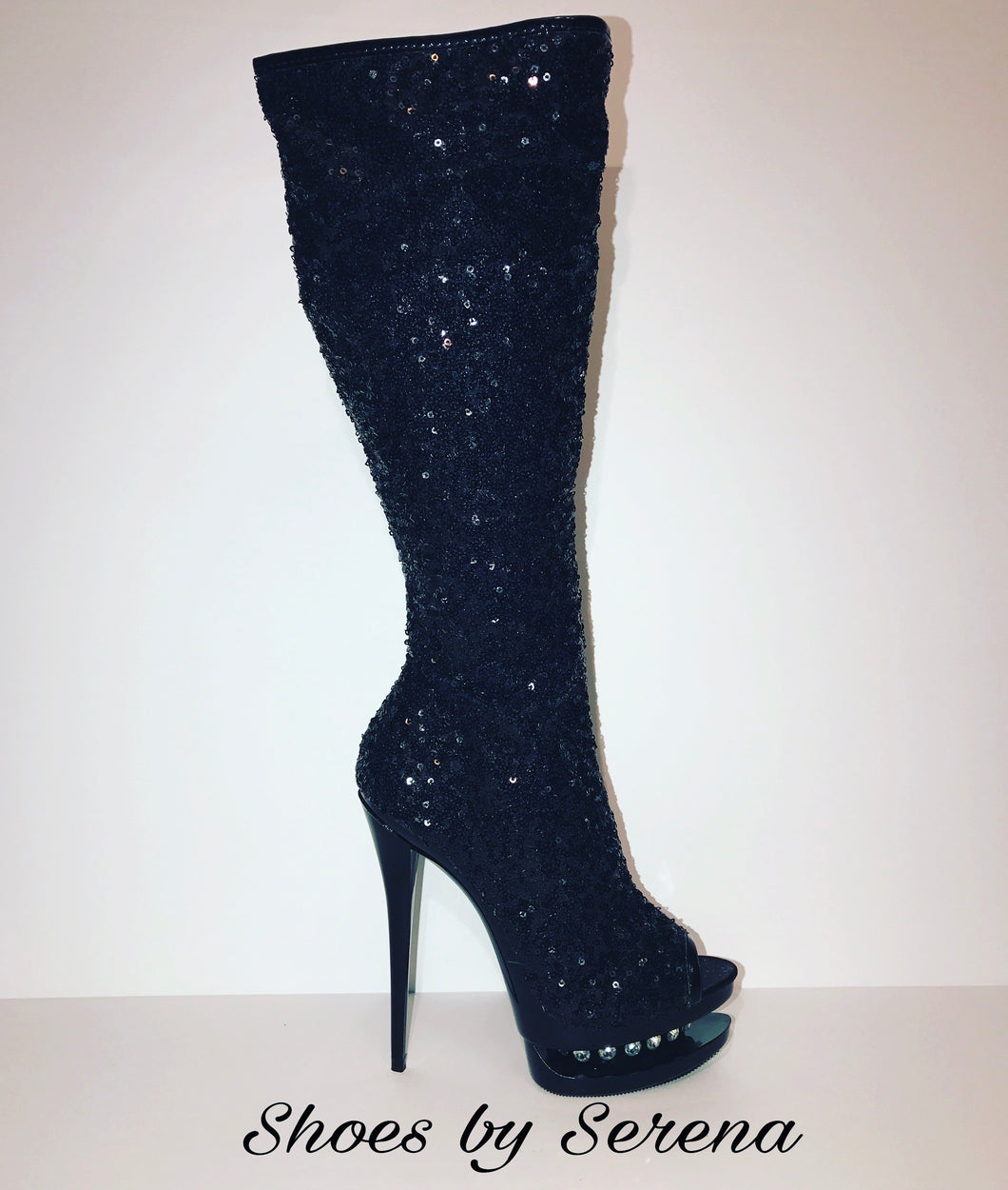 Shimmer Knee Hight Boots